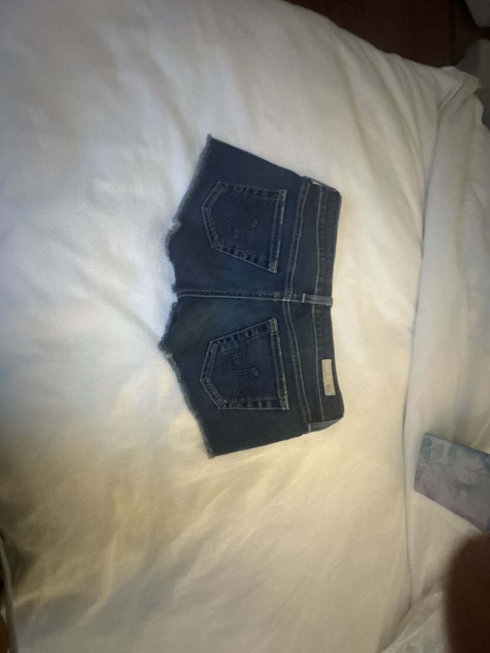 AG Adriano Goldschmied Denim Cutoff Shorts Dark Wash